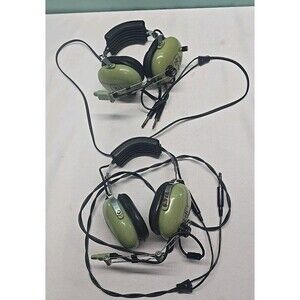Lot Of David Clark  Model  H10-40 Aviation Headset  Microphone As Is Parts READ